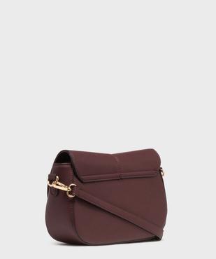 Sac besace en matière grainée femme - Bestini vue2 - BESTINI - GEMO