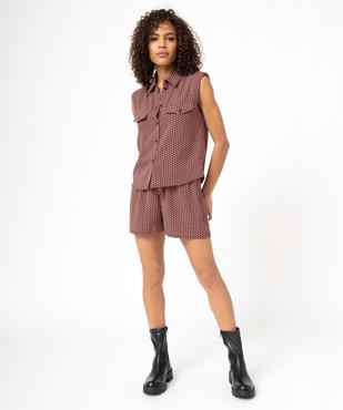 Blouse femme sans manches avec épaulettes vue5 - GEMO(FEMME PAP) - GEMO