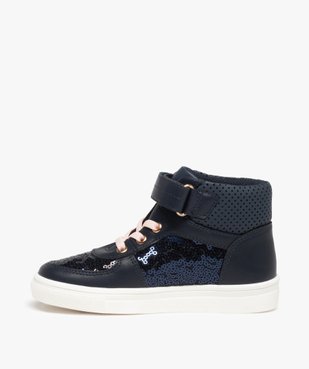 Baskets fille semi-montantes unies à sequins vue3 - GEMO (ENFANT) - GEMO