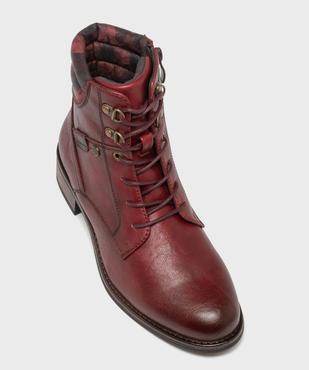 Boots avec col matelassé fantaisie femme - Emilia Rosa vue5 - EMILIA ROSA - GEMO