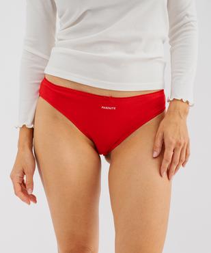 Culotte en coton femme vue3 - GEMO 4G FEMME - GEMO