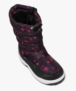 Après-ski fille fourrés et à motifs avec zip vue5 - ATHLETIC - GEMO