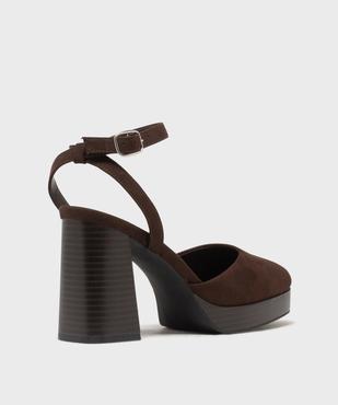Escarpins plateforme talon carré femme - Follow Me vue6 - FOLLOW ME - GEMO