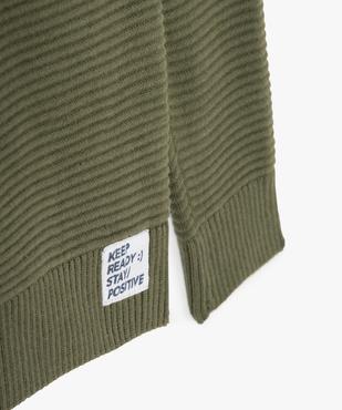 Pull garçon en maille texturée vue2 - GEMO (JUNIOR) - GEMO