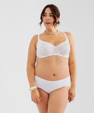 Soutien-gorge grande taille à armatures et coques fines  vue12 - GEMO(HOMWR FEM) - GEMO