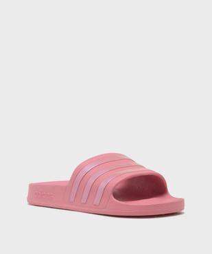 Mules de piscine Adilette Aqua à rayures irisées femme - Adidas vue2 - ADIDAS - GEMO