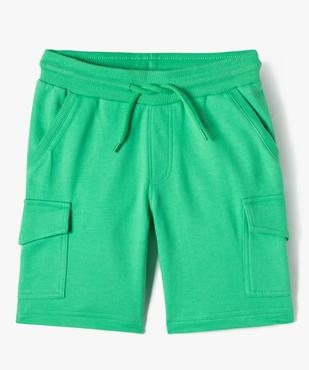 Bermuda garçon en maille avec poches à rabat vue1 - GEMO (ENFANT) - GEMO