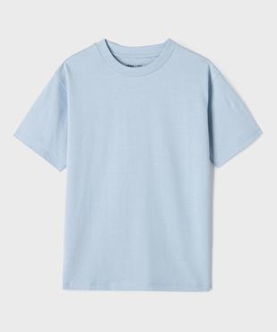 Tee-shirt manches courtes en jersey de coton garçon vue1 - GEMO (JUNIOR) - GEMO