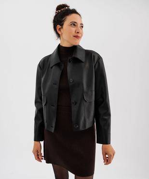 Jupe courte en maille pailletée femme vue5 - GEMO(FEMME PAP) - GEMO