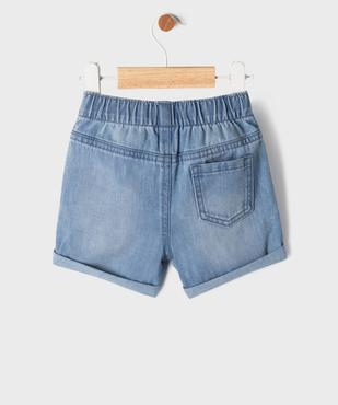 Short en jean avec taille ajustable bébé garçon vue3 - GEMO(BEBE DEBT) - GEMO