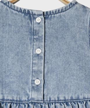 Robe en jean sans manches bébé fille vue2 - GEMO(BEBE DEBT) - GEMO
