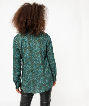 Chemise imprimée à manches longues femme vue3 - GEMO(FEMME PAP) - GEMO