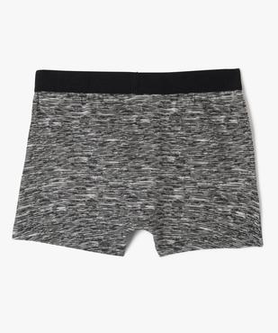 Boxer en coton stretch uni et chiné garçon (lot de 2) vue3 - GEMO 4G GARCON - GEMO