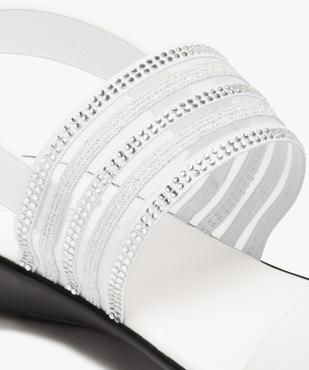 Sandales femme à brides élastiques ornées de strass vue6 - GEMO (CASUAL) - GEMO