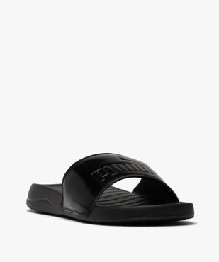 Mules de piscine femme unies à bandeau verni - Puma vue2 - PUMA - GEMO