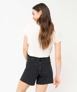 Tee-shirt femme imprimé à manches courtes vue3 - GEMO(FEMME PAP) - GEMO