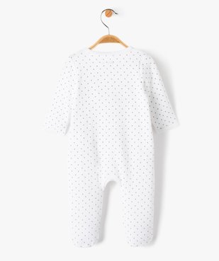 Pyjama ouverture devant avec motif chat bébé fille vue3 - GEMO(BB COUCHE) - GEMO