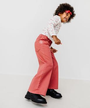 Pantalon Wide Leg avec taille ajustable fille vue3 - GEMO 4G FILLE - GEMO