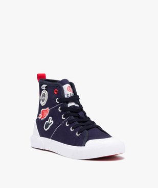 Baskets garçon mid-cut en toile avec patchs – Camps United vue2 - CAMPS UNITED - GEMO