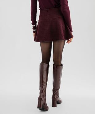 Jupe patineuse en maille texturée et pattes fantaisie femme vue3 - GEMO(FEMME PAP) - GEMO