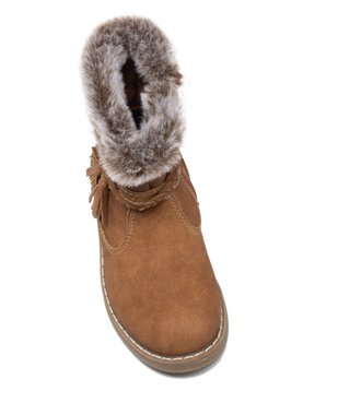 Boots fourrées à brides et zip fille vue5 - GEMO (ENFANT) - GEMO