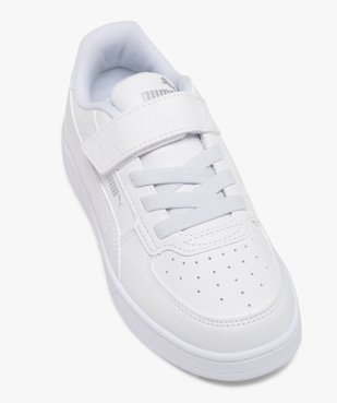 Baskets garçon unies à scratch et à lacets élastiques Caven - Puma vue6 - PUMA - GEMO