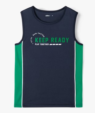 Débardeur garçon bicolore spécial sport vue1 - GEMO (ENFANT) - GEMO