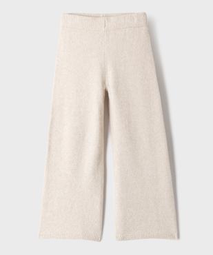 Pantalon en maille douillette coupe large fille vue1 - GEMO (ENFANT) - GEMO