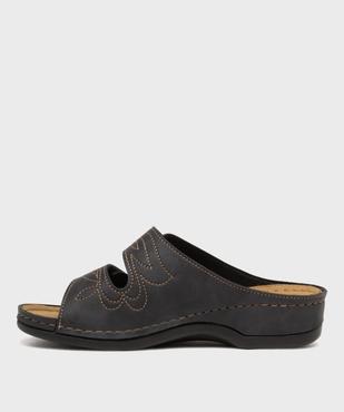 Mules femme confort à surpiqûres contrastantes vue9 - G'FLEX - GEMO