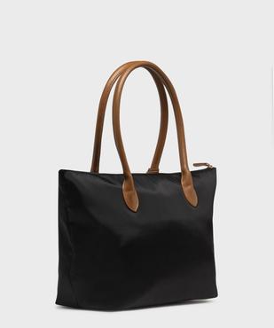 Sac à main zippé forme cabas à grandes anses femme  vue2 - GEMO (ACCESS) - GEMO