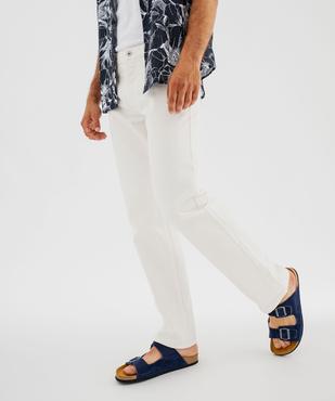Pantalon en coton coupe Regular homme vue2 - GEMO 4G HOMME - GEMO