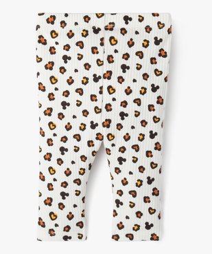 Legging en maille côtelée imprimé léopard - Disney vue3 - DISNEY BABY - GEMO