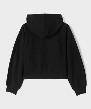 Sweat zippé à capuche fille vue3 - GEMO 4G FILLE - GEMO