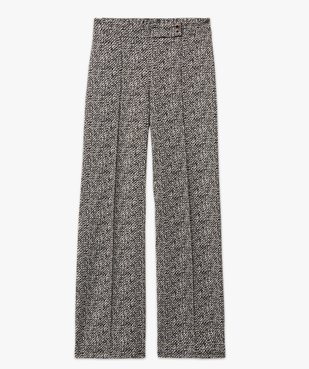 Pantalon droit à pli en maille extensible femme vue4 - GEMO(FEMME PAP) - GEMO