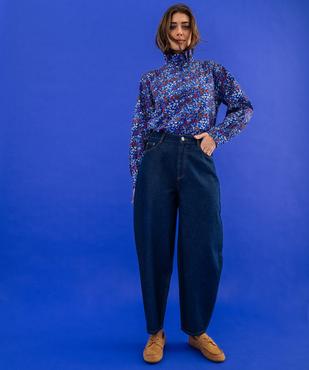 Jean barrel 100% coton femme vue7 - GEMO 4G FEMME - GEMO