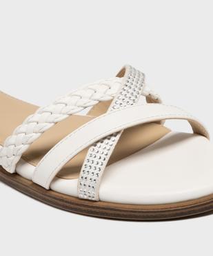 Sandales plates avec brides cheville femme - Valentina Baldano vue6 - VALENTINA BALDA - GEMO
