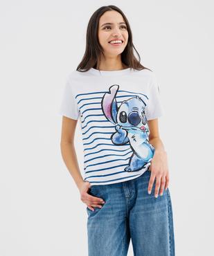 Tee-shirt oversize avec motif Stitch femme - Disney vue2 - LILO & STITCH - GEMO