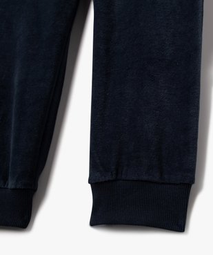 Pyjama en velours avec inscription Boston garçon vue3 - GEMO (JUNIOR) - GEMO