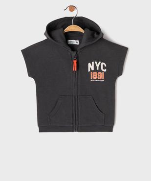 Sweat à capuche sans manches bébé garçon vue1 - GEMO 4G BEBE - GEMO