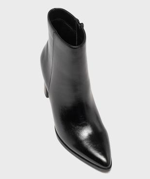 Boots à talon haut et bout pointu unies femme vue5 - FOLLOW ME - GEMO