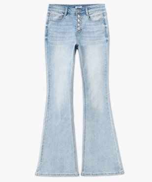 Jean Bootcut délavé avec braguette boutons femme vue4 - GEMO 4G FEMME - GEMO