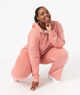Sweat à capuche zippé femme grande taille vue1 - GEMO(FEMME PAP) - GEMO