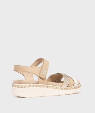 Sandales confort à brides avec semelle amovible femme vue4 - G'FLEX GEMO FOR GOOD - GEMO