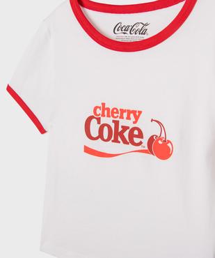 Pyjama bicolore avec inscription Cherry Coke fille - Coca Cola vue2 - COCA COLA - GEMO