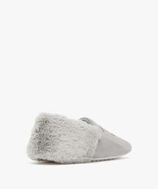 Chaussons femme pantoufles chat good morning à col fourré  vue4 - GEMO(HOMWR FEM) - GEMO