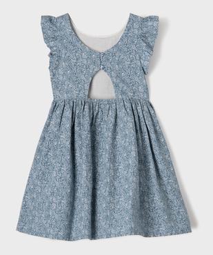 Robe de cérémonie fleurie avec jupon en tulle fille vue4 - GEMO (ENFANT) - GEMO