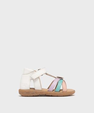 Sandales en cuir à brides croisées bébé fille - Na! vue1 - NA! GEMO FOR GOOD - GEMO