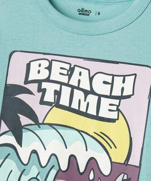Tee-shirt manches courtes avec motif surf garçon vue2 - GEMO 4G GARCON - GEMO