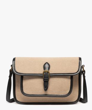 Sac besace à bandoulière en toile femme vue1 - GEMO (ACCESS) - GEMO