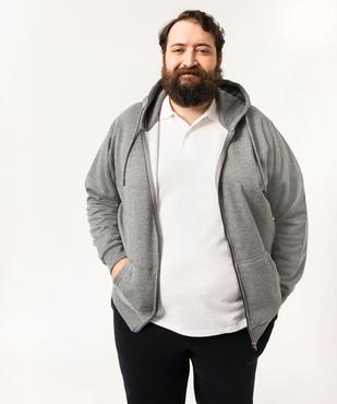 Sweat zippé à capuche homme vue3 - GEMO 4G HOMME - GEMO